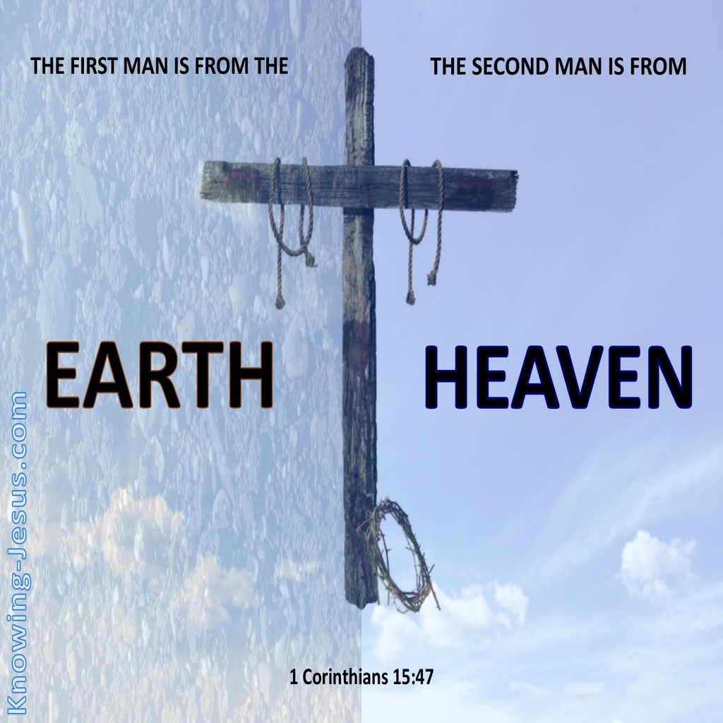 1 Corinthians 15:47 The First Man And Second Man (blue)